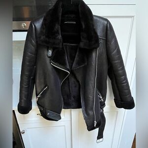 Zara Sherpa coat